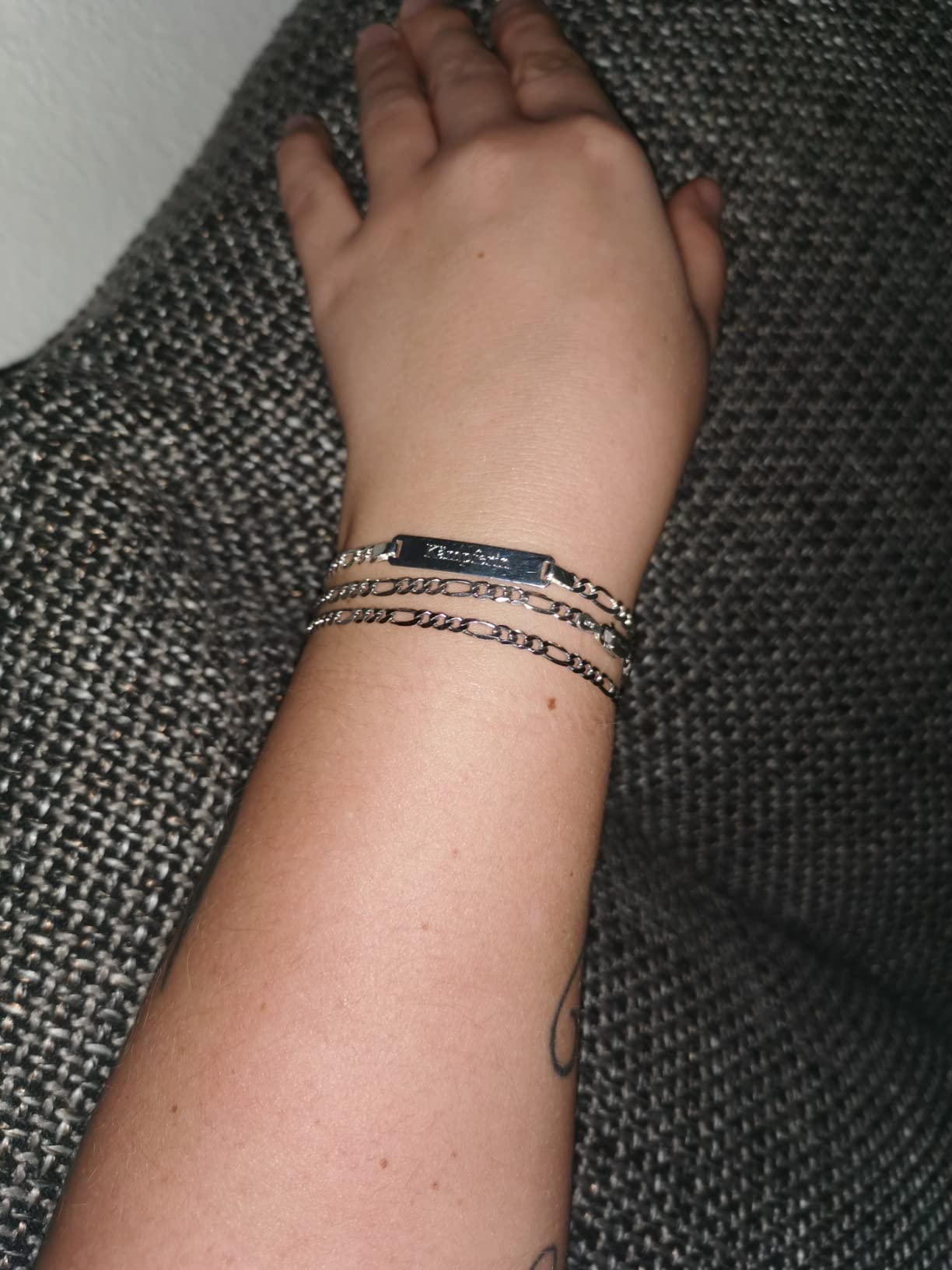 trendor Armbänder Gravur-Armband 925 Silber 19cm