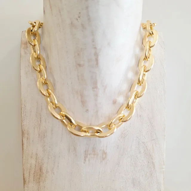 Alevá Bijoux Stromboli Halskette Gold nickelfrei