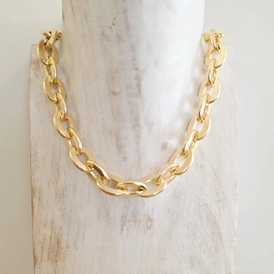 Alevá Bijoux Stromboli Halskette Gold nickelfrei
