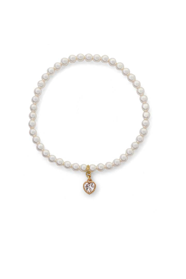 Joy by Corrine Smith Bridesmaid Pearl Armband Herz Perle