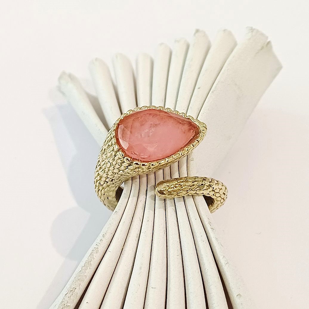 Alevá Bijoux Calypso Ring Bronze Quarz verstellbar