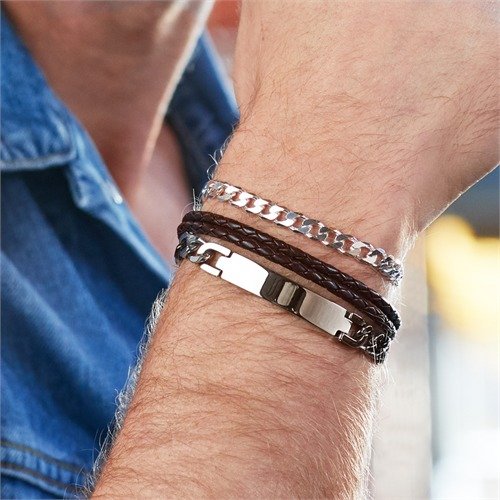JEWLIX Panzerarmbänder PA0060 Armband Silber 19cm 6mm