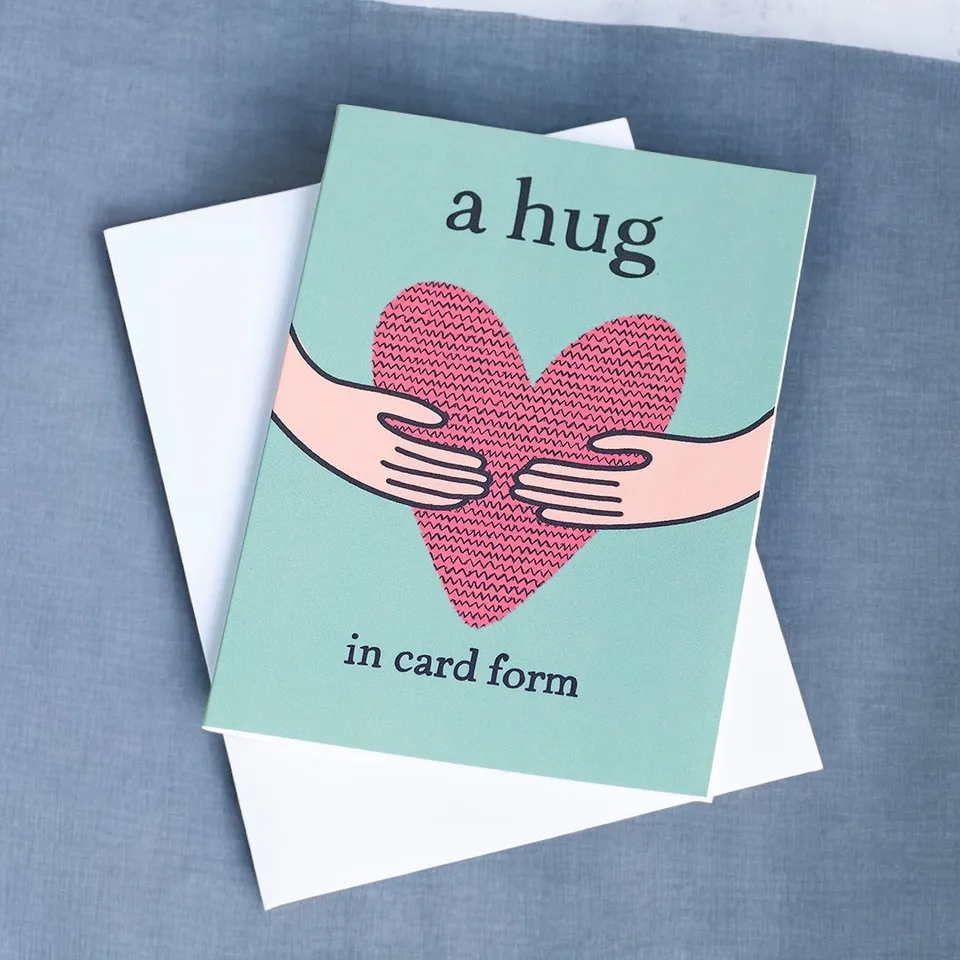 Joy Prints Cards Hug Grußkarte A6 blanko mit Umschlag