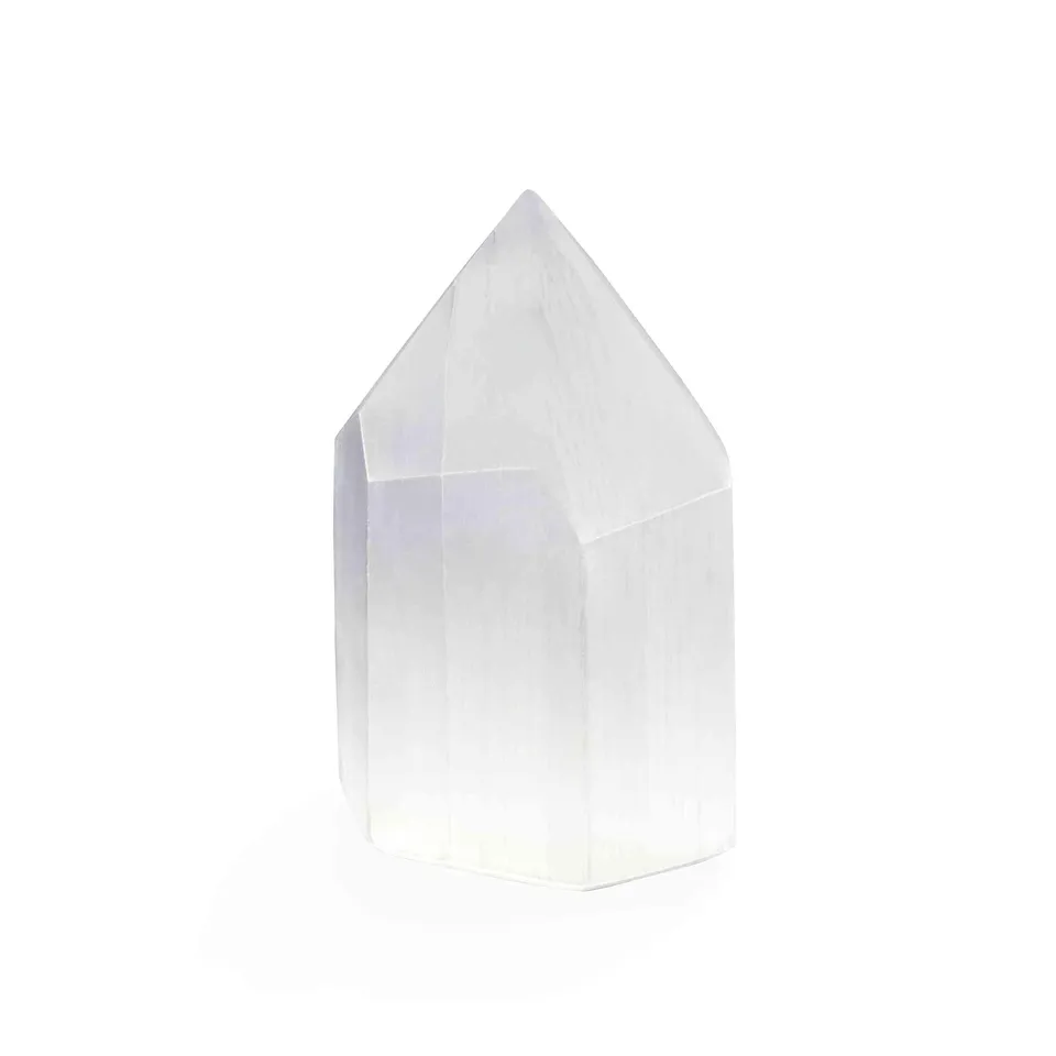 NKlaus Healing Crystals Selenit-Obelisk 6cm Heilstein 1 Stück