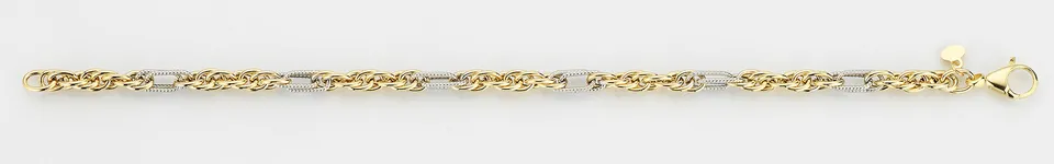 Eugen Rühle Fantasiekette 4,5mm Halskette 45 cm 585 Gelbgold