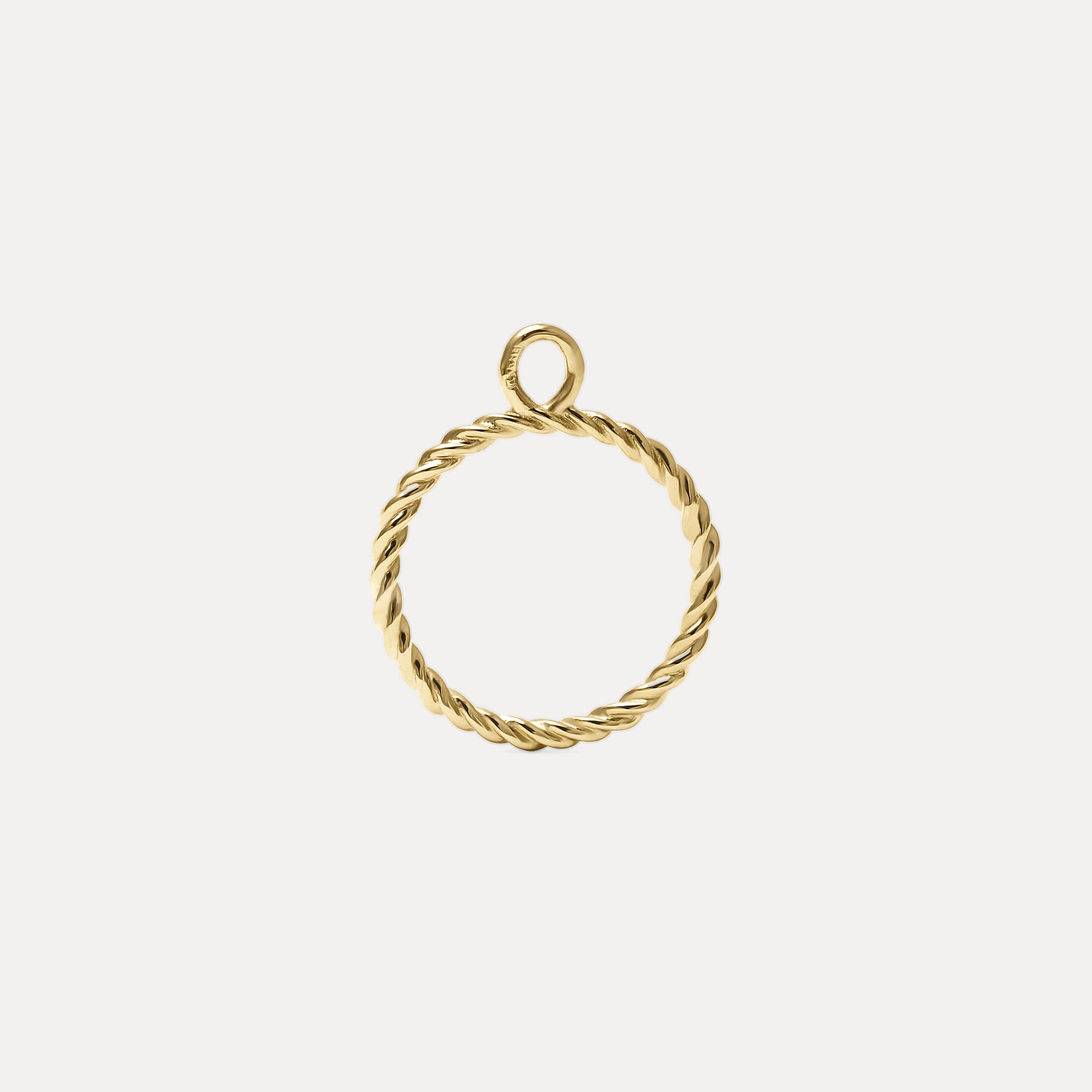 Stilnest Dune Anhänger 585 Gold rund 13mm Massivgold