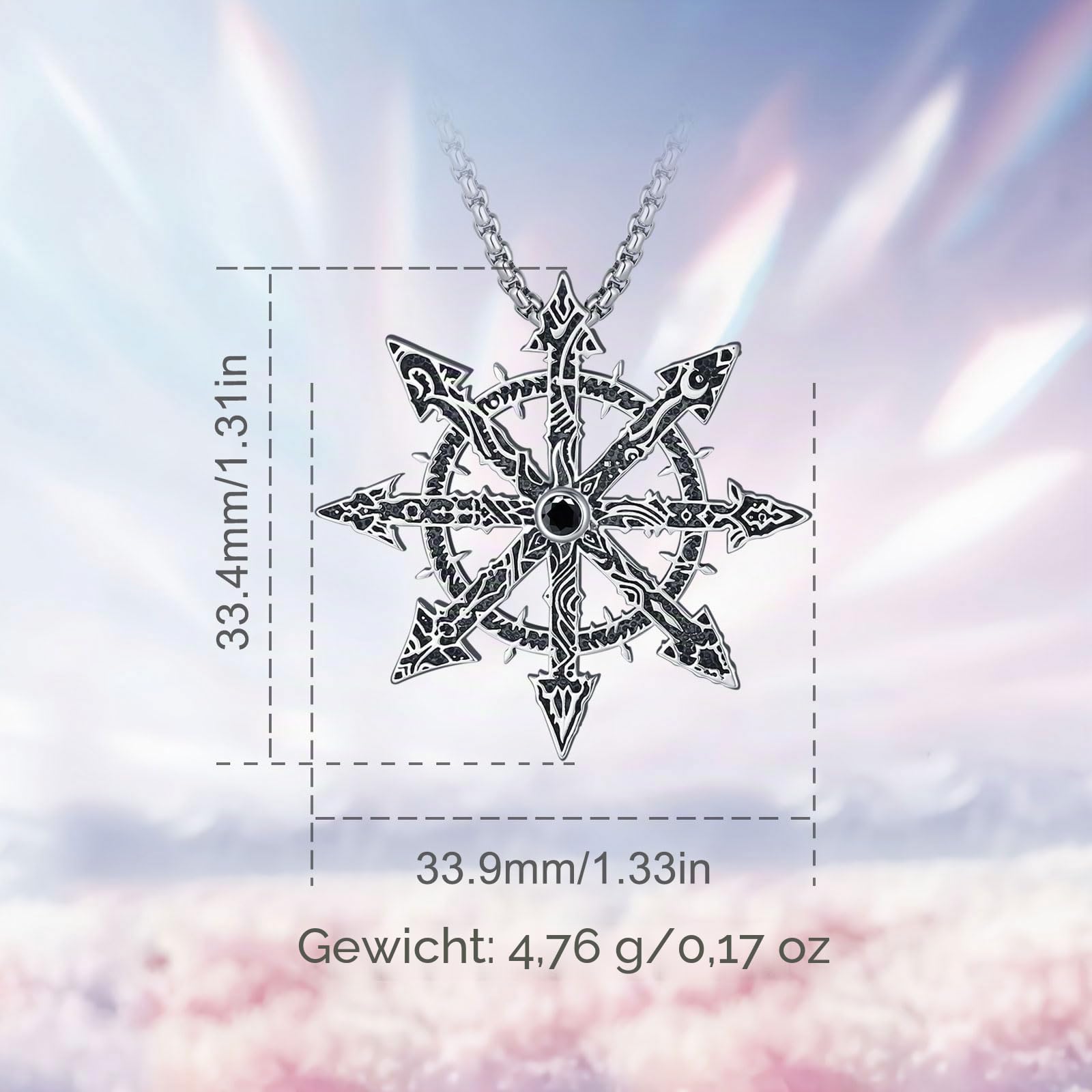 Eudora Harmony Bola Lebensbaum Kette S925 Silber Runen