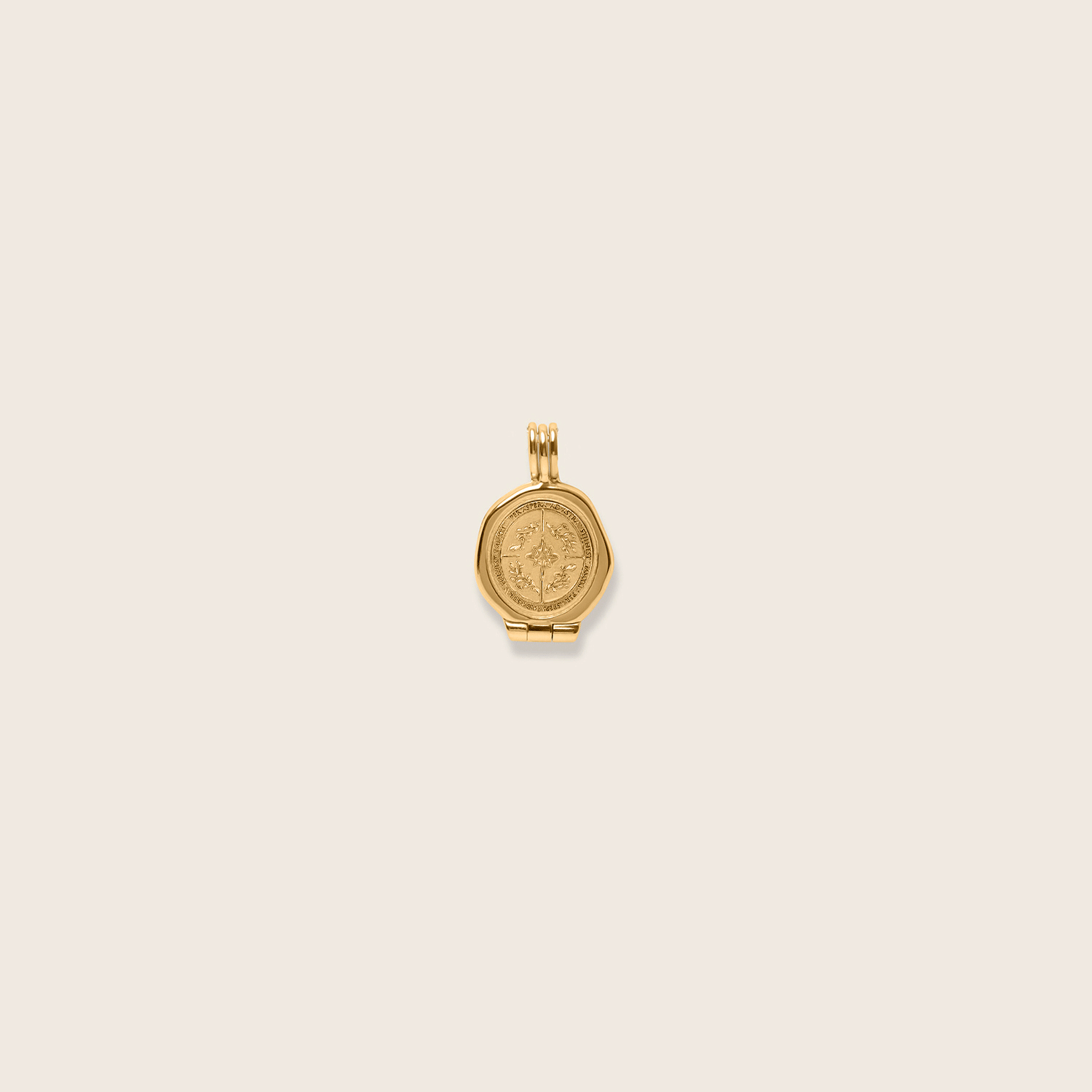 Stilnest Ad Astra Seal Medaillon Anhänger Silber