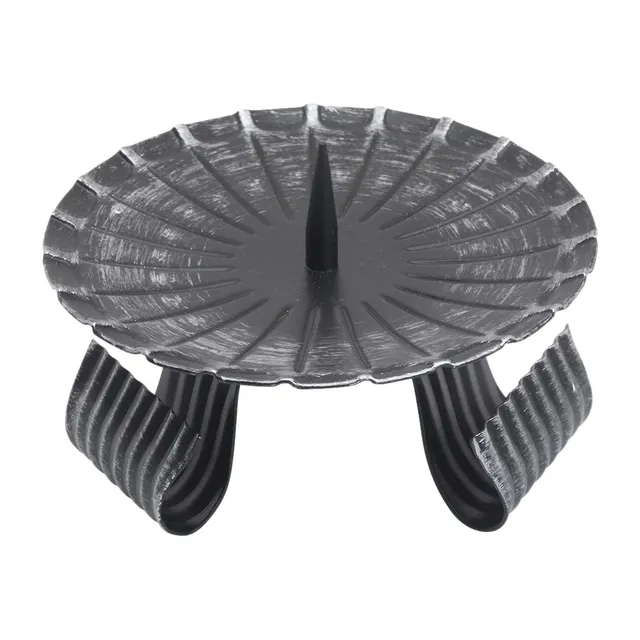 NKlaus CANDLE HOLDER Dreifußleuchter Eisen schwarz 12cm