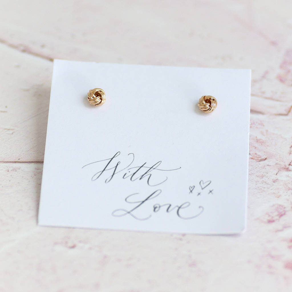 Joy by Corrine Smith Love Knot Ohrstecker Gold 0,7cm