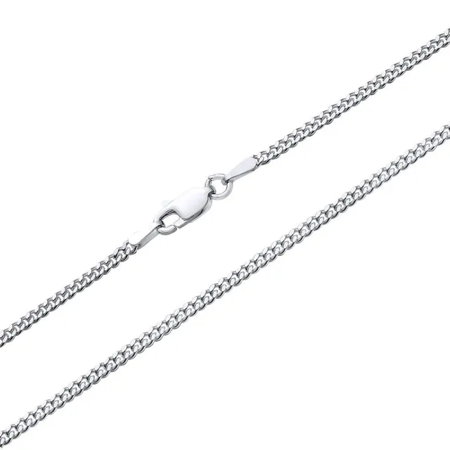 JEWLIX Panzerketten PK0020 Kette Silber 2 mm 50 cm