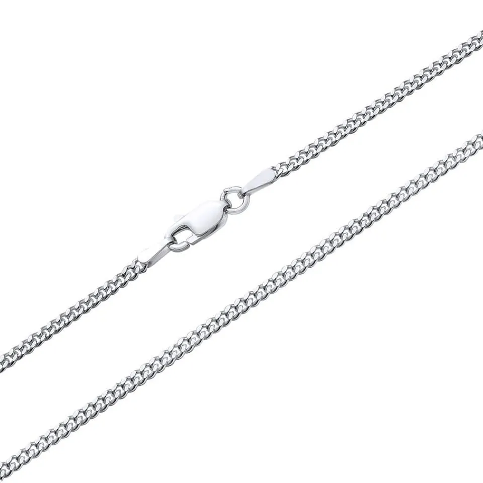 JEWLIX Panzerketten PK0020 Kette Silber 2 mm 50 cm