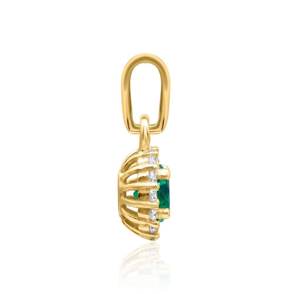 JEWLIX Ketten mit Anhänger 375 Gold Zirkonia grün