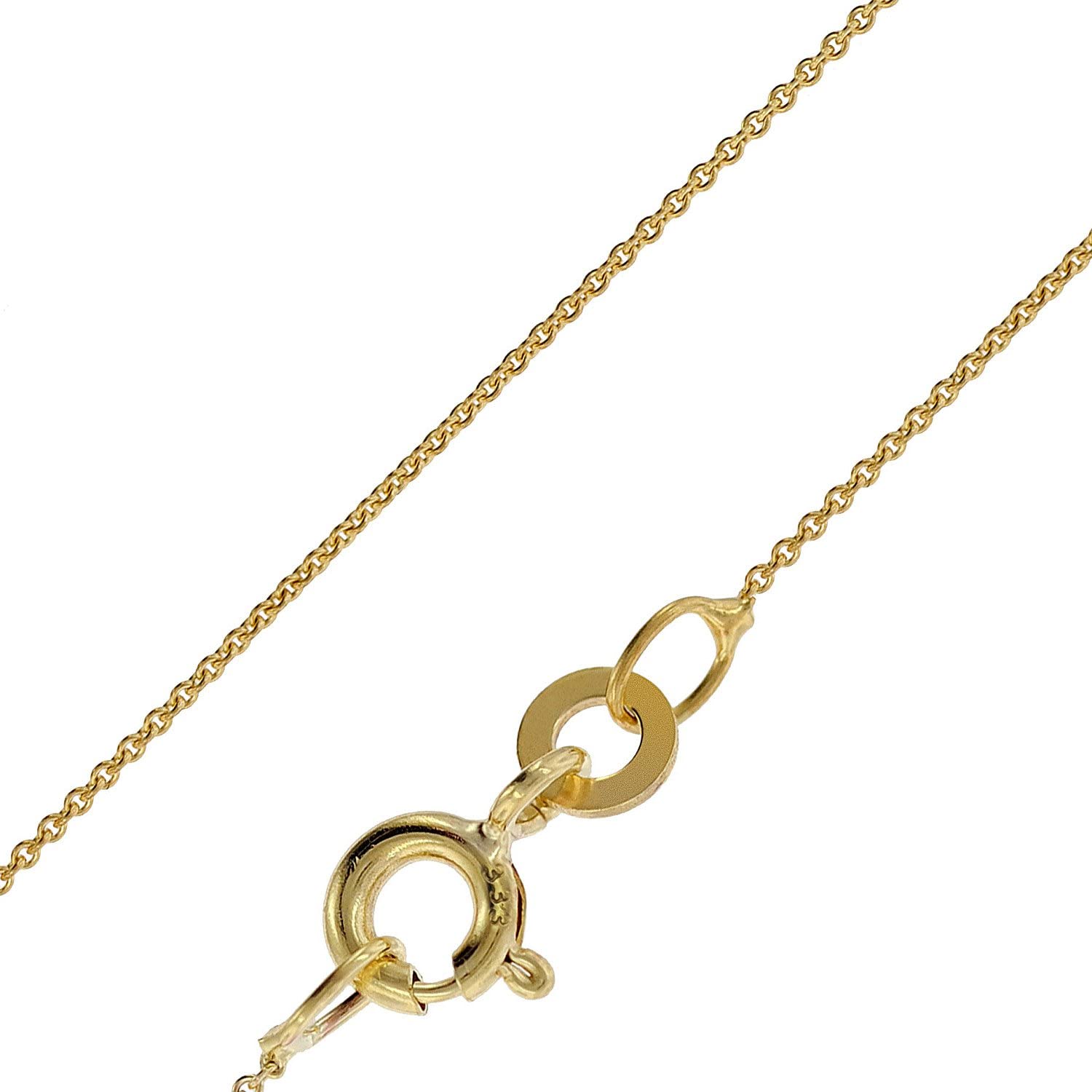 trendor Halsketten Ankerkette 333 Gold 0,8 mm 50 cm 72405