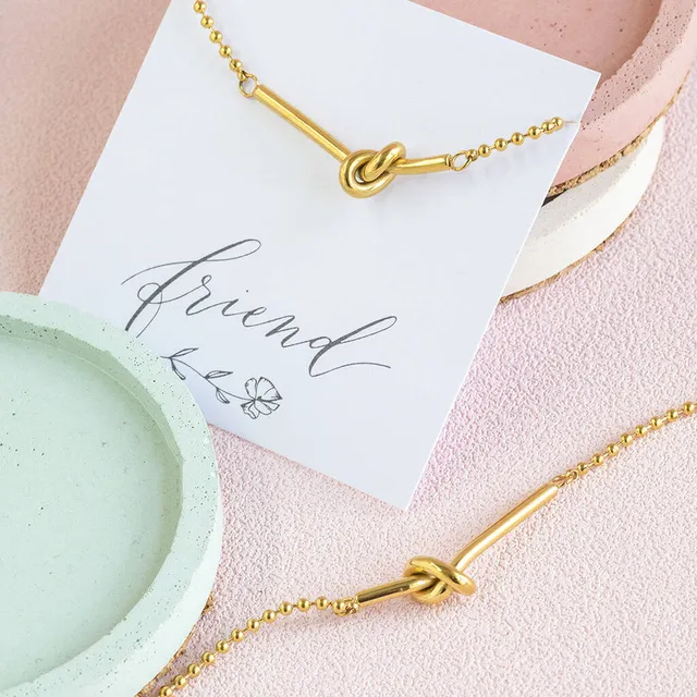 Joy by Corrine Smith Knot Armband Freundschaft Gold