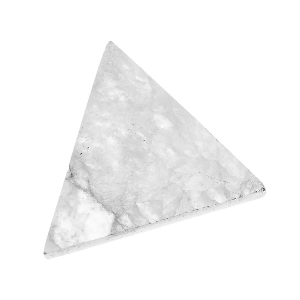NKlaus Healing Crystals Selenit Dreieck 7x8cm Ladeplatte