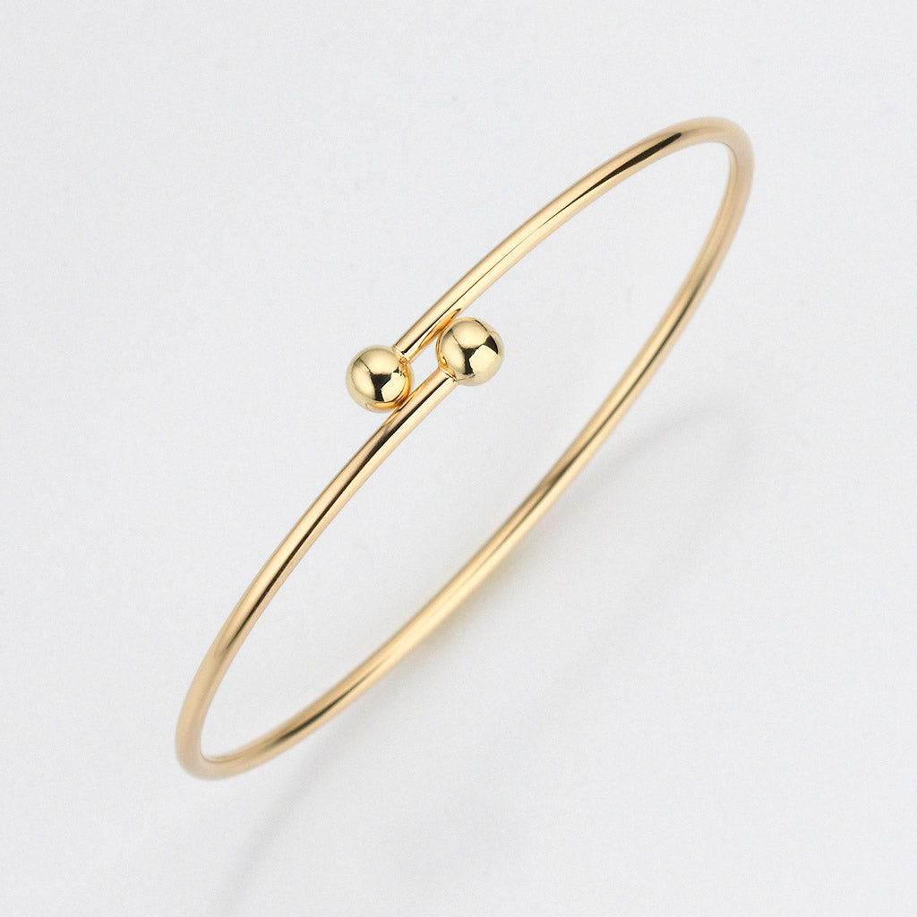 Eugen Rühle Armspange Kugeln 5mm Armreif Gold 585