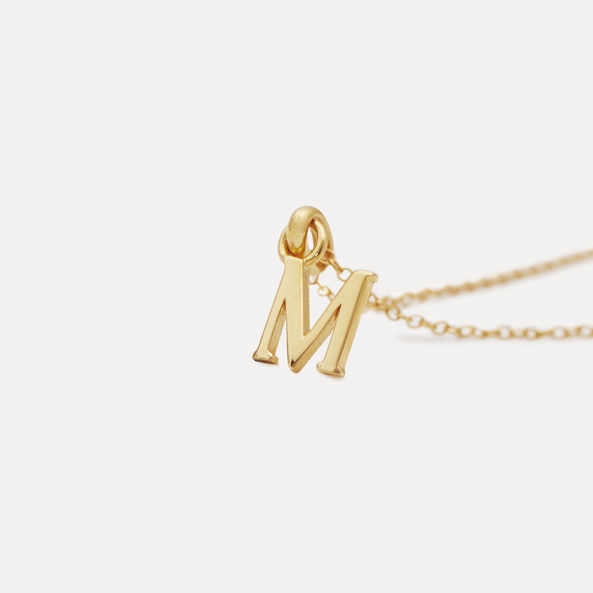 Stilnest Mini Initial Anhänger 585 Gold Buchstabe A