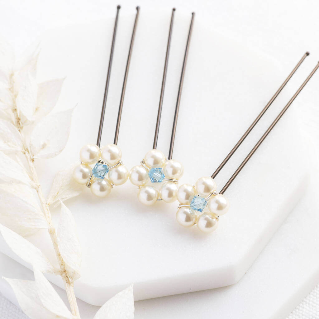 Joy by Corrine Smith Something Blue Haar Pins 3er Perle