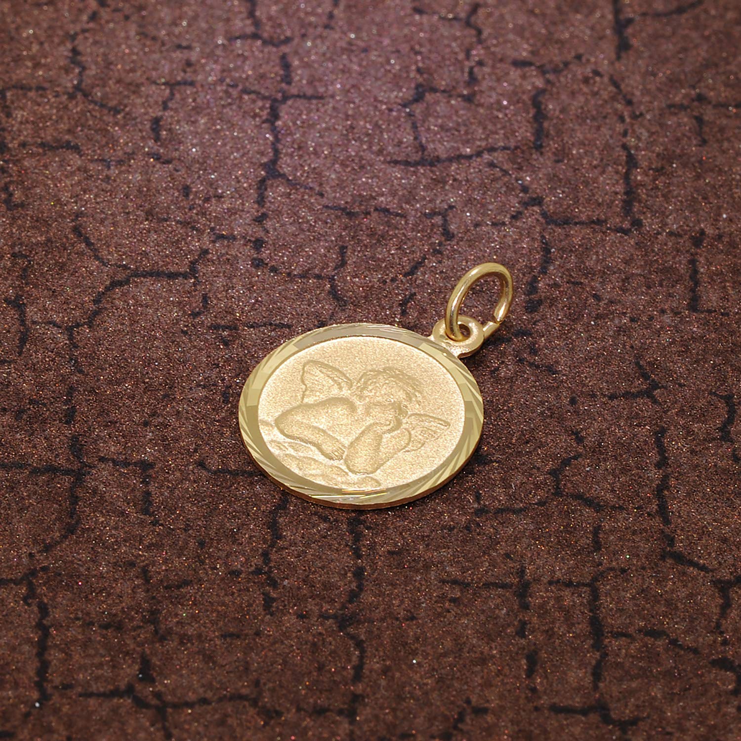 trendor Halsketten Schutzengel Kette 40 cm Gold auf Silber