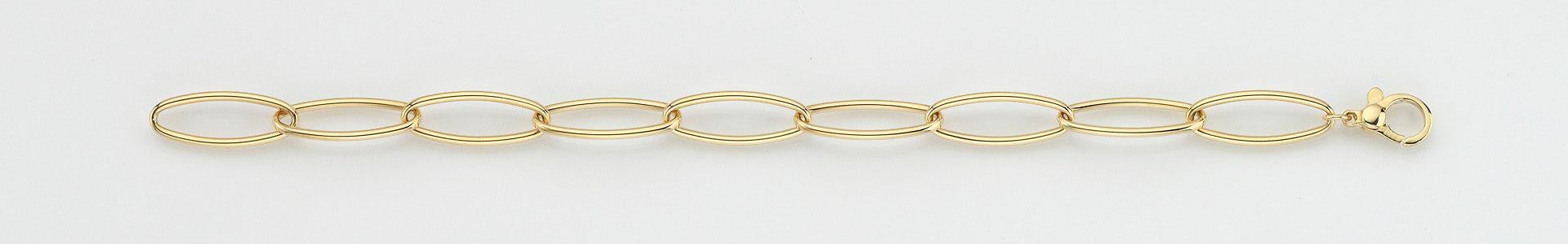 Eugen Rühle Fantasiekette ovale Glieder 8,4mm 585 Gelbgold