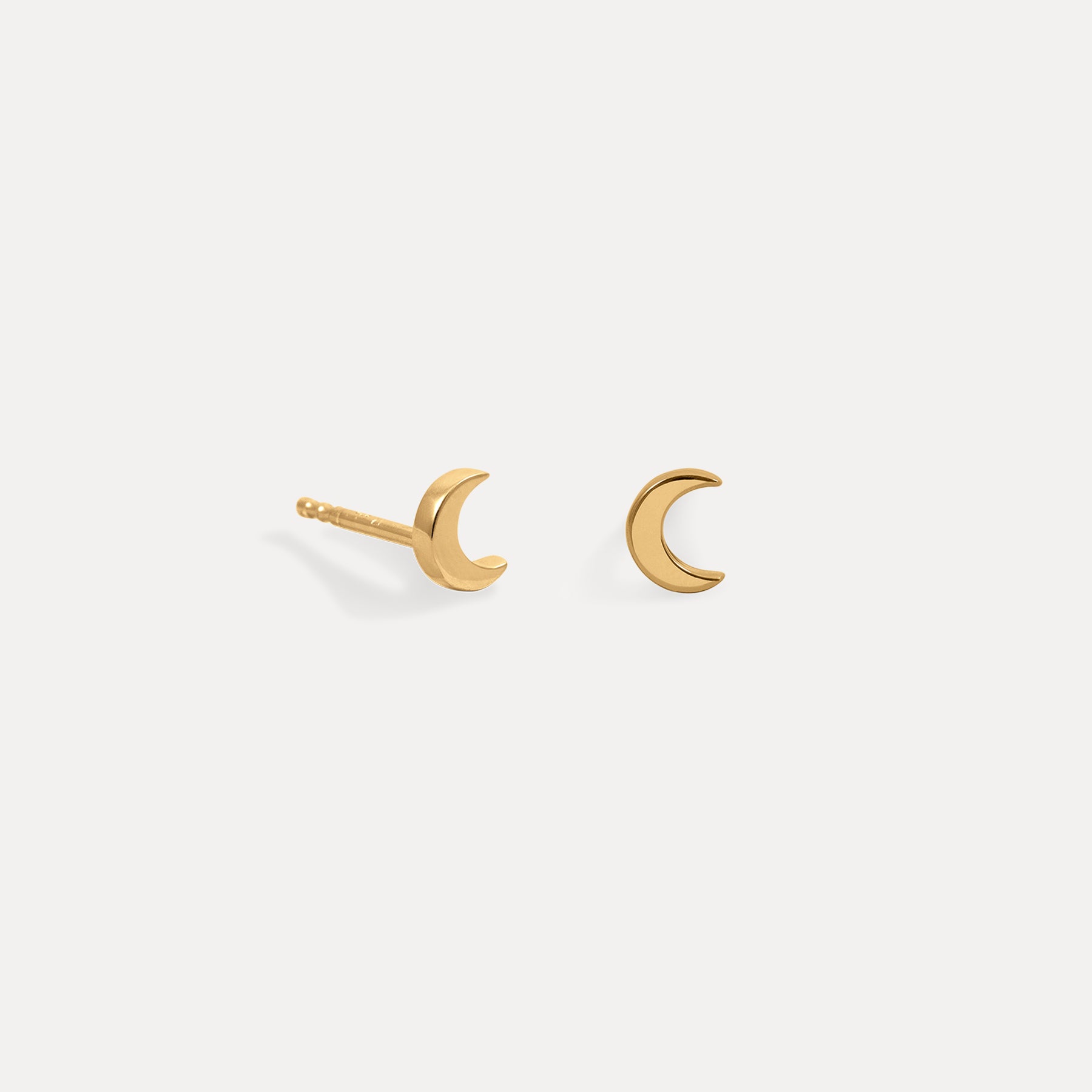 Stilnest Moonchild Ohrstecker 24k Gold Vermeil Ohrringe