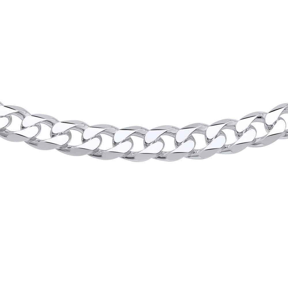 JEWLIX Panzerketten Halskette 925 Silber 8mm 75cm Herren