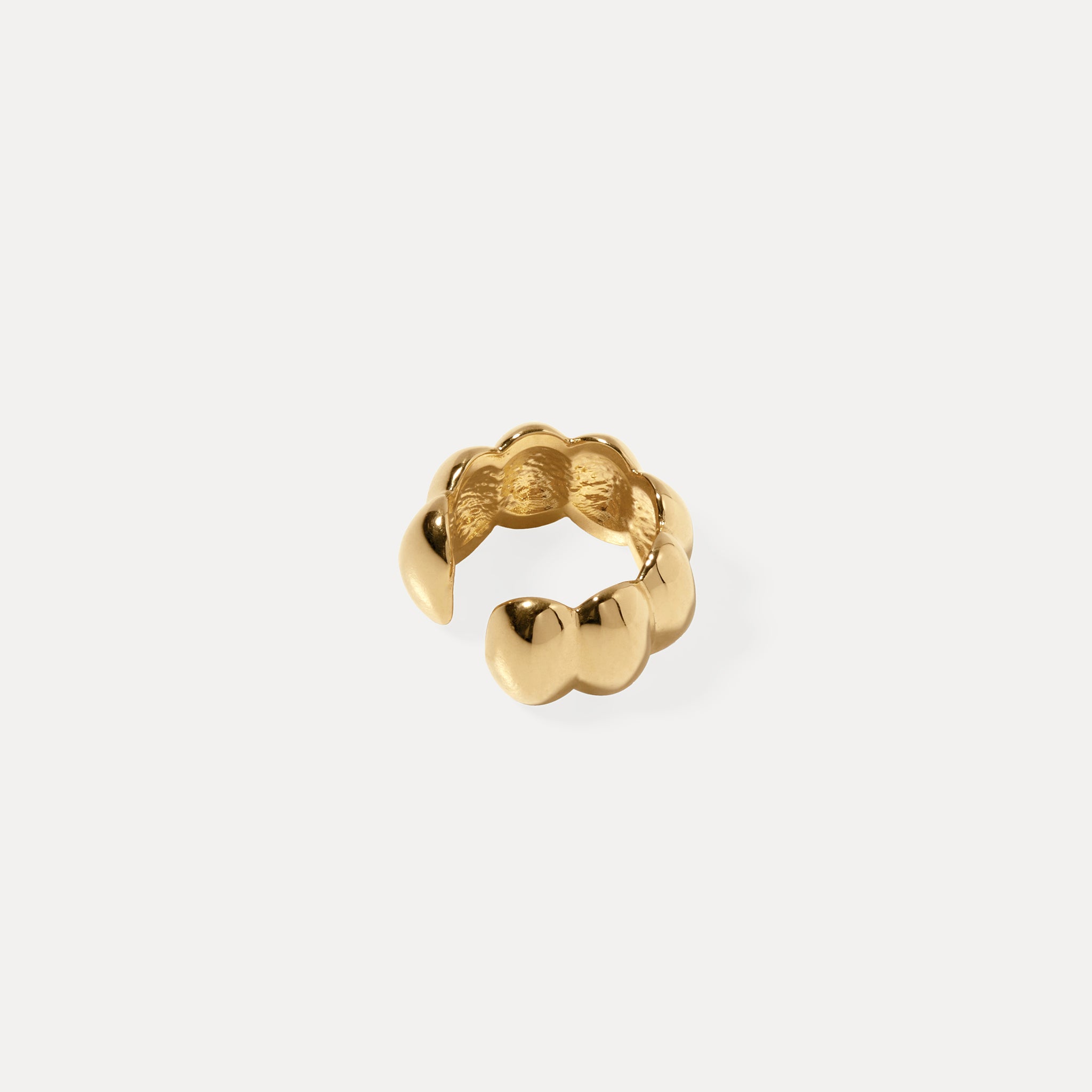 Stilnest Eden Citrus Ear Cuff Ohrringe 24k Gold Vermeil
