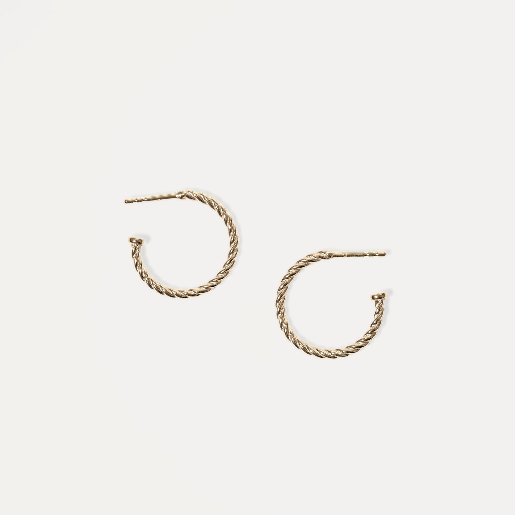 Stilnest Dune Creolen Ohrringe 585 Gold 14k 19.9 mm