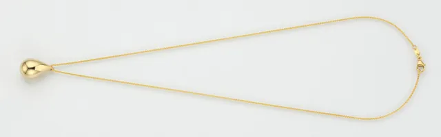 Eugen Rühle Tropfen Anhänger 12x20mm Pendant 585 Gelbgold