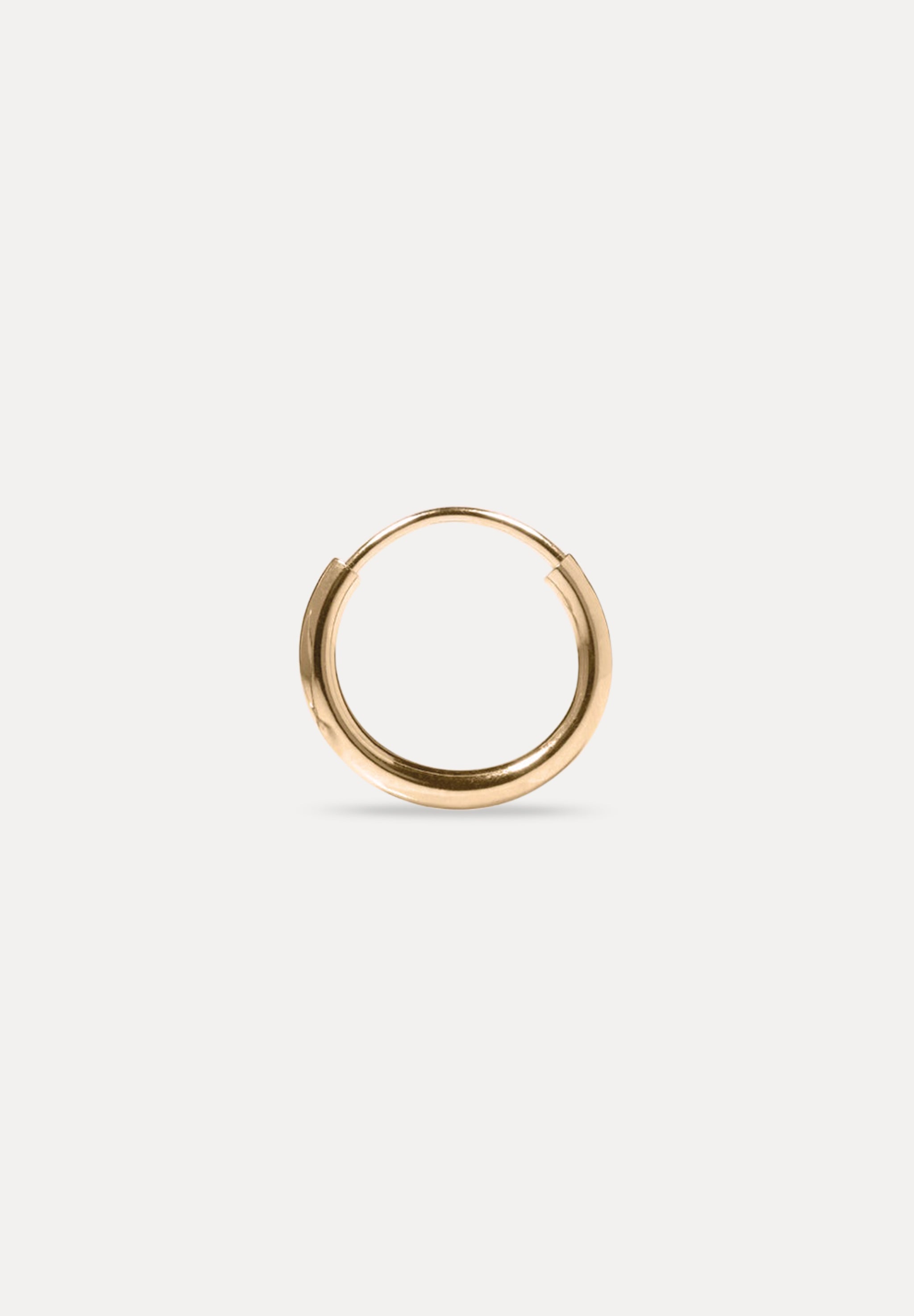 Stilnest Basic Creolen Ohrringe 585 Gold 14k Single 13mm