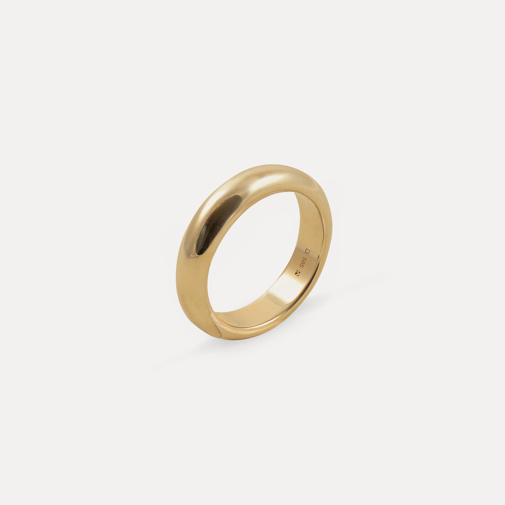 Stilnest Rings The Bold Fair Band Ring 585 Gold Gr. 52 massiv