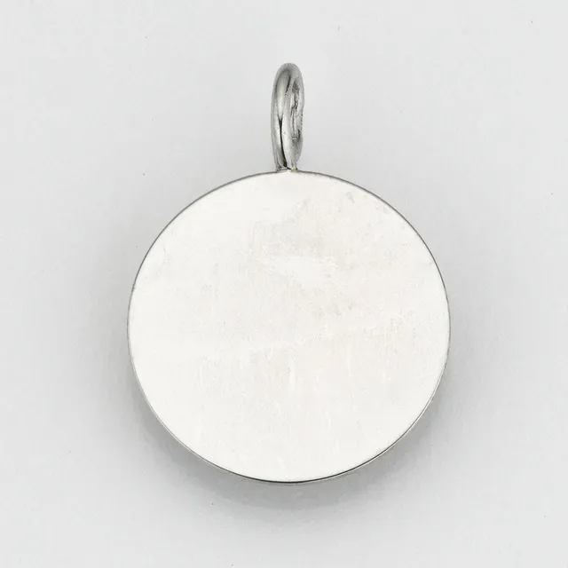 Eugen Rühle Scheibe Anhänger 16 mm 925 Silber Kettenanhänger