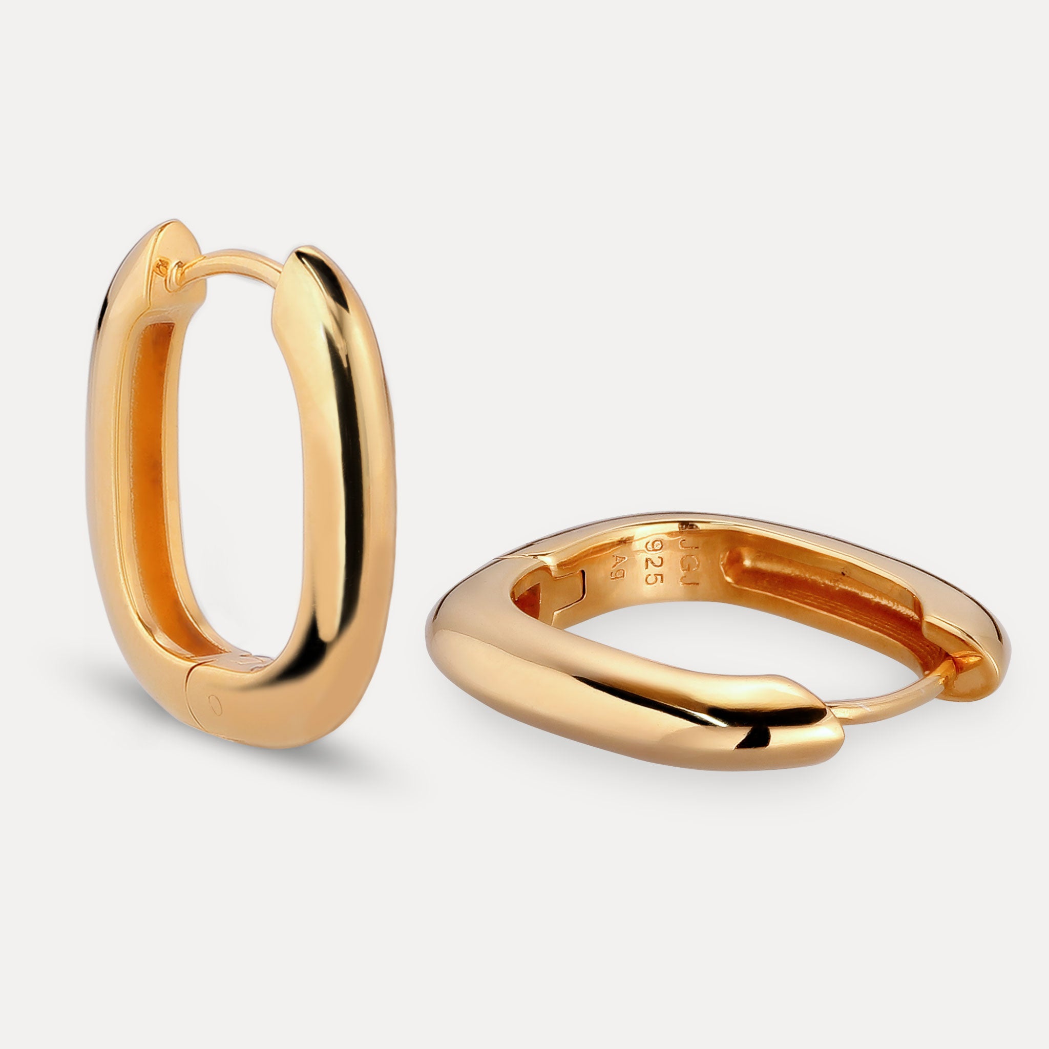 Stilnest Contour Creolen Gold Vermeil Ohrringe