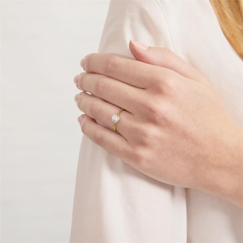 JEWLIX Verlobungsring Weißgold 375 52mm Zirkonia