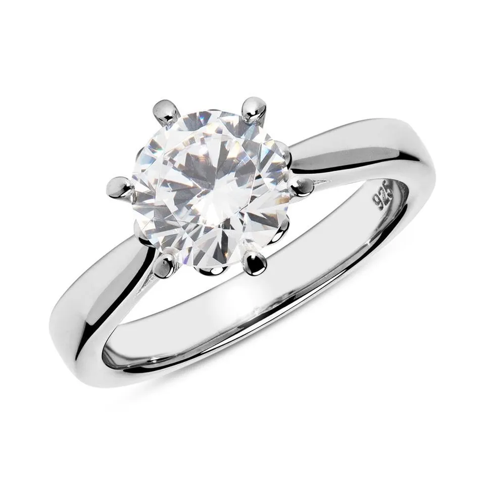 JEWLIX Verlobungsring Sterlingsilber Zirkonia Silber