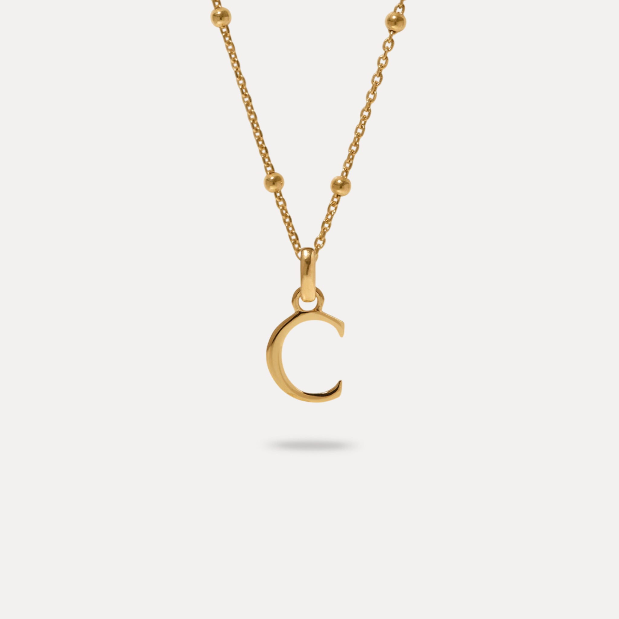 Stilnest Initial Satellite Kette Halskette Gold Vermeil A 45cm