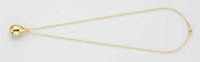 Eugen Rühle Anhänger Tropfen 15,5x26mm Halskette 45cm Gelbgold