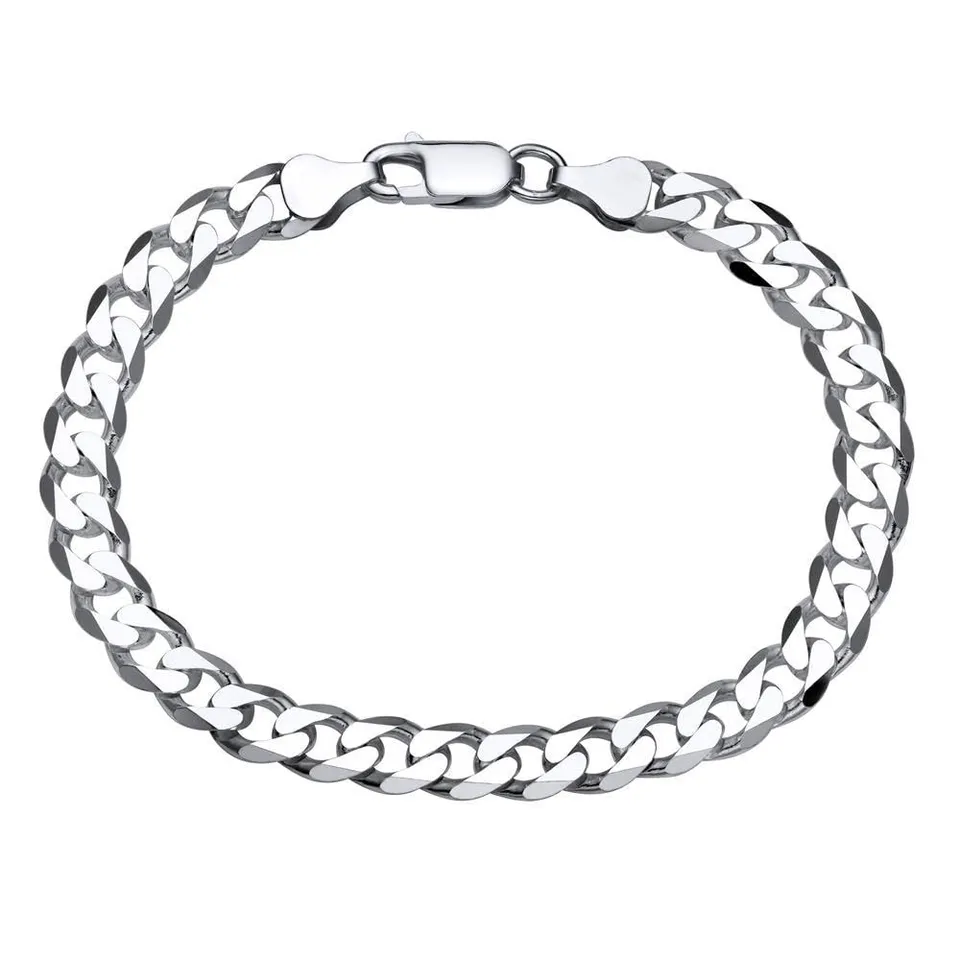 JEWLIX Panzerarmbänder 925 Silber Armband 7mm PA0070