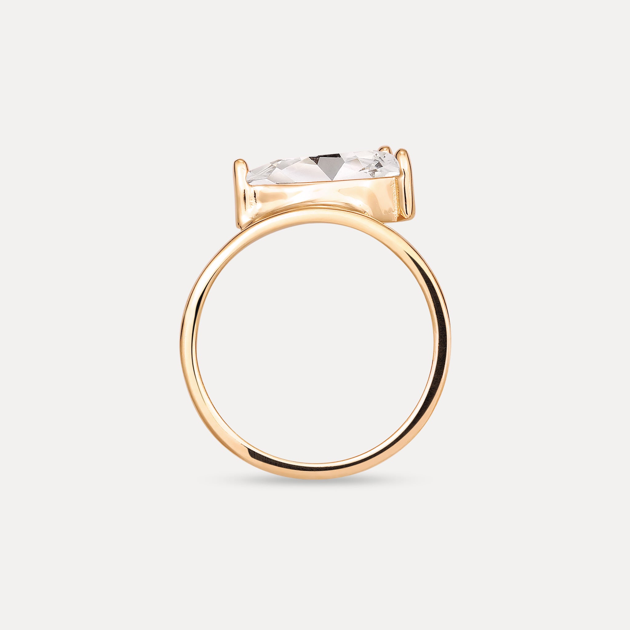 Stilnest Beryll Balance Drop Ring 585 Gold 54