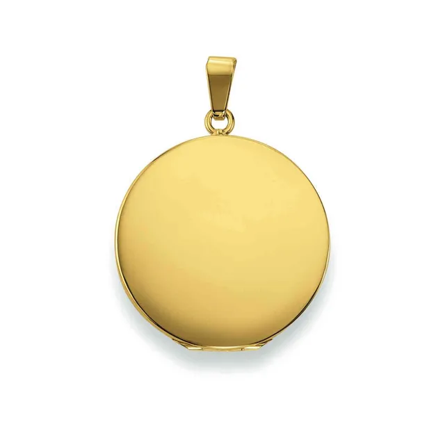 Eugen Rühle Anhänger Medaillon rund 25 mm 333 Gelbgold