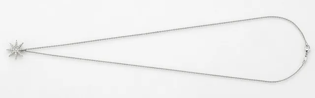 Eugen Rühle Anhänger Stern Brillanten 0,24ct Weißgold mit Kette