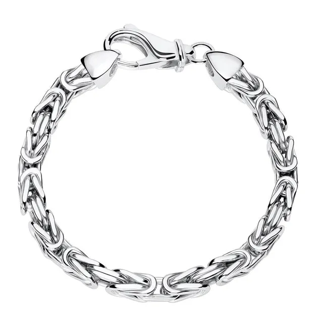 JEWLIX Königsarmbänder Armband Silber 925 5,5mm 23cm Herren