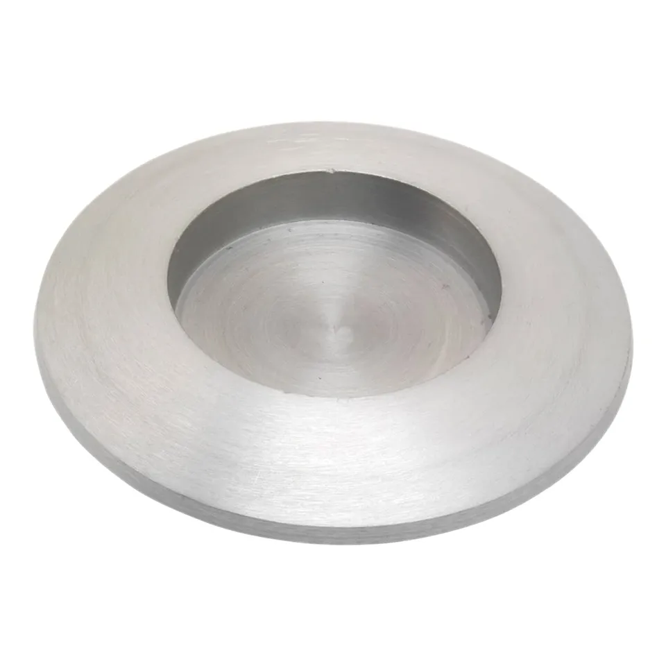 NKlaus CANDLE HOLDER Kerzenteller Alu matt 5cm rund