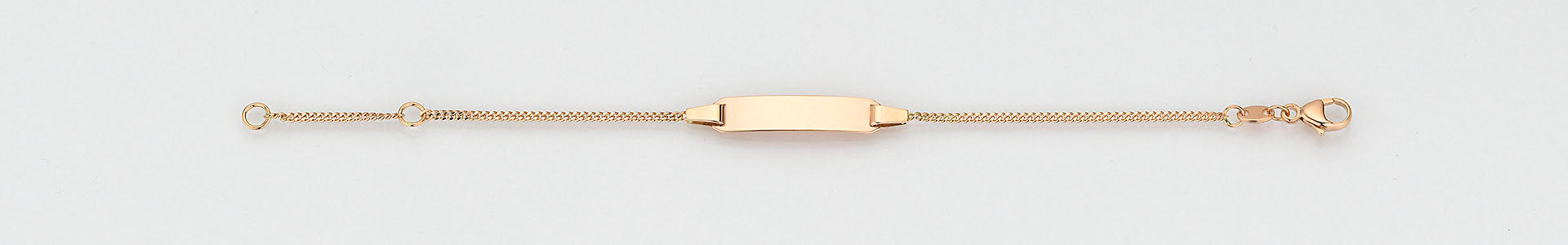 Eugen Rühle ID-Band Panzerkette Armband 585 Gelbgold
