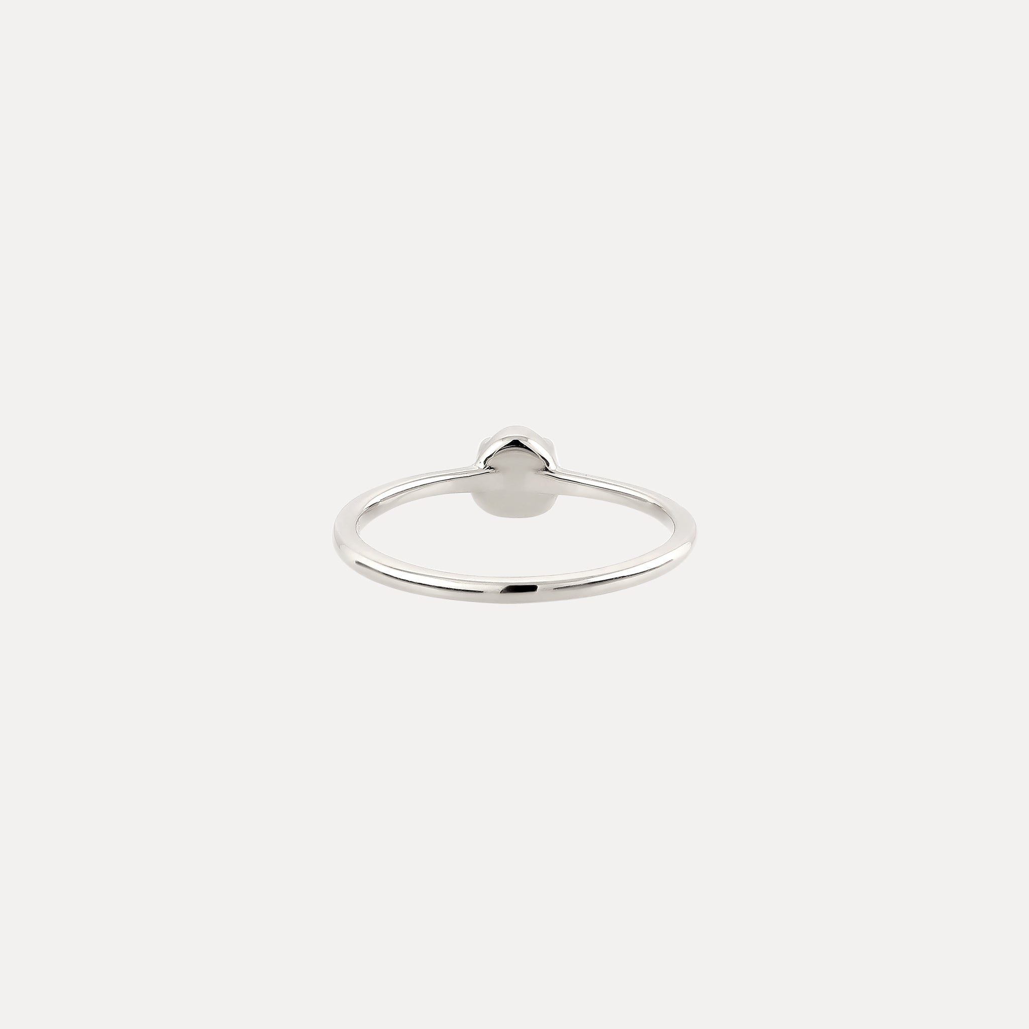 Stilnest Mini Birthstone Ring 925 Silber Geburtsstein Solitär