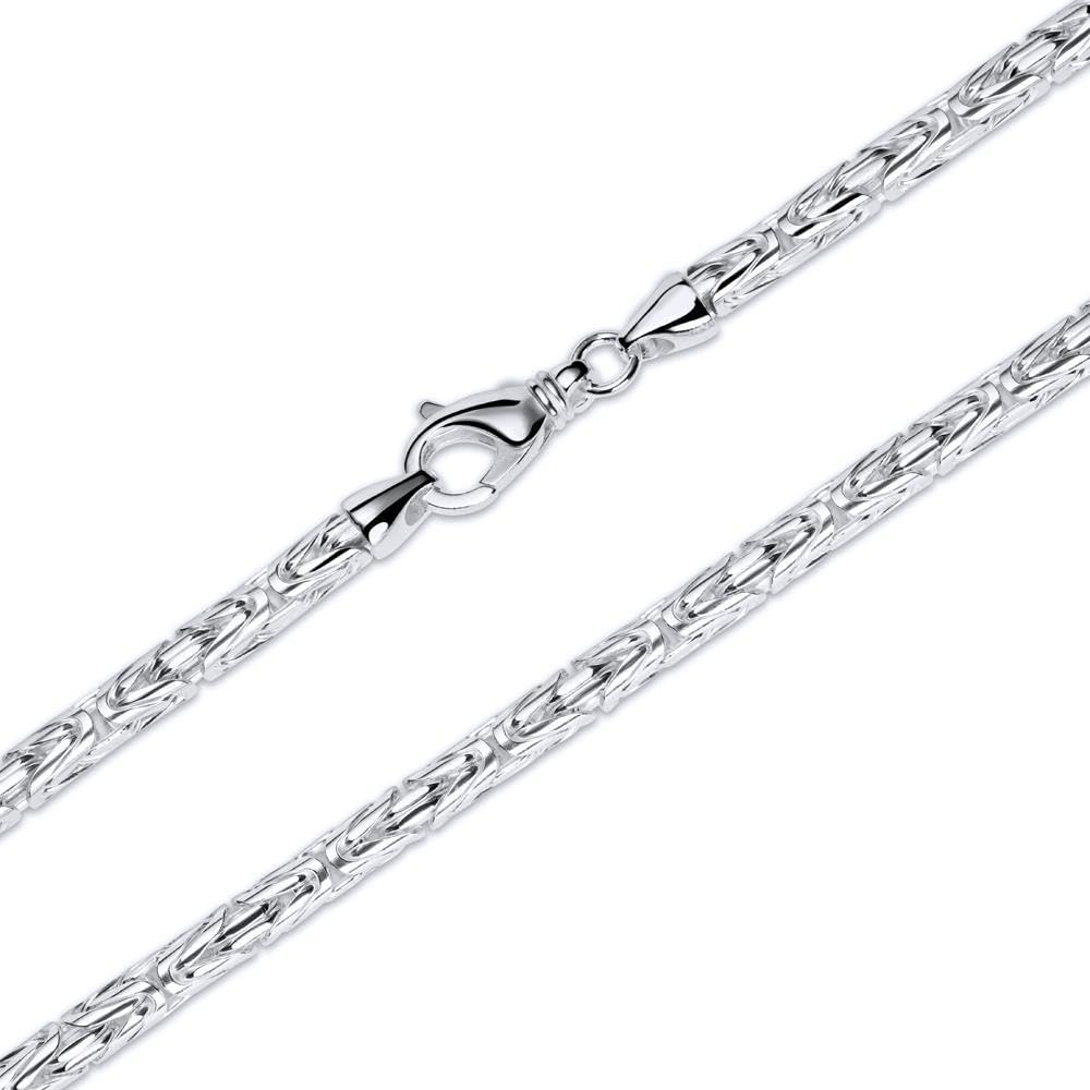 JEWLIX Königskette 5mm Herren Silberkette 55cm 925