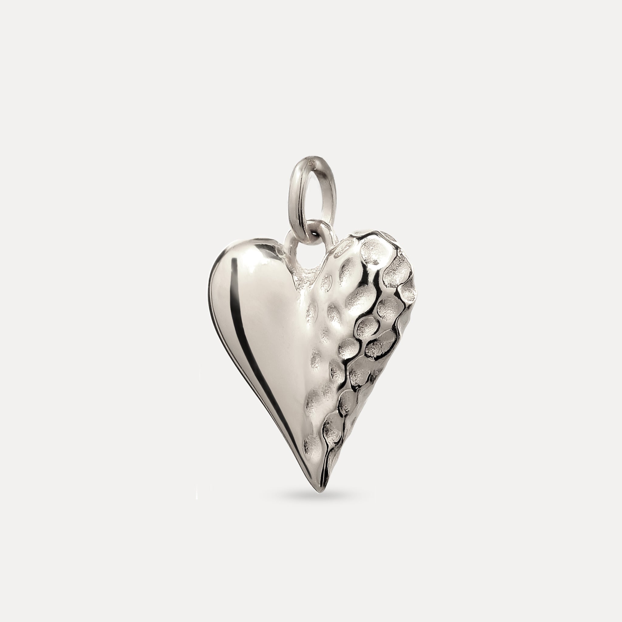 Stilnest Resilient Heart Charm Anhänger 24k Gold Vermeil Herz