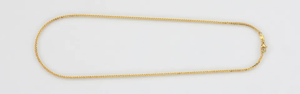 Eugen Rühle Zopfketten Zopfkette 1,4mm Halskette 45 cm Gelbgold