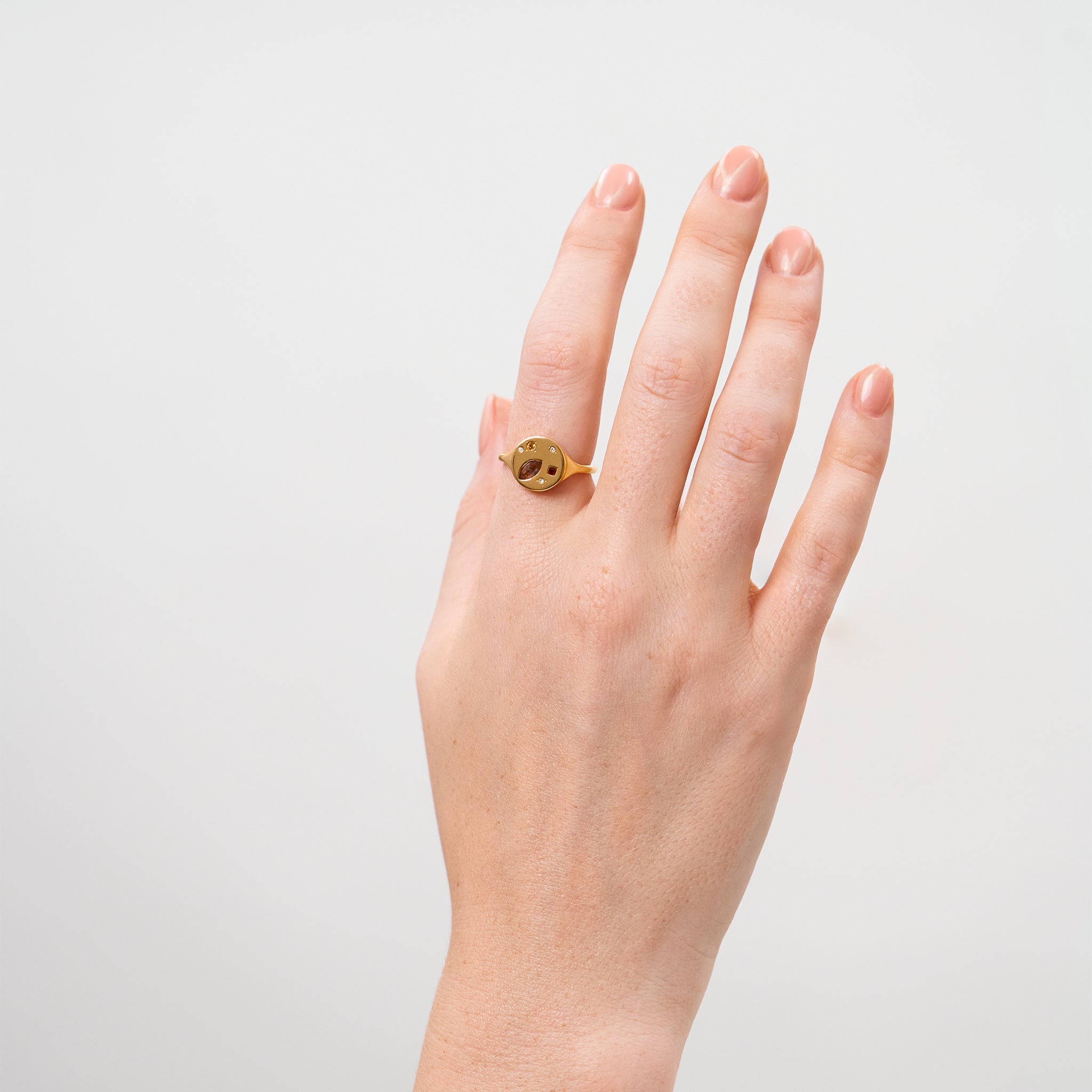 Stilnest Unique Myriad Ring 925 Silber 52 Edelsteine